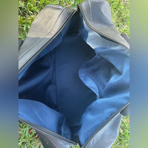 Ted Baker Black Duffel Bag with Blue Stripe - Picture 8 of 8